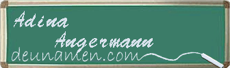 Adina Angermann Visitenkarte